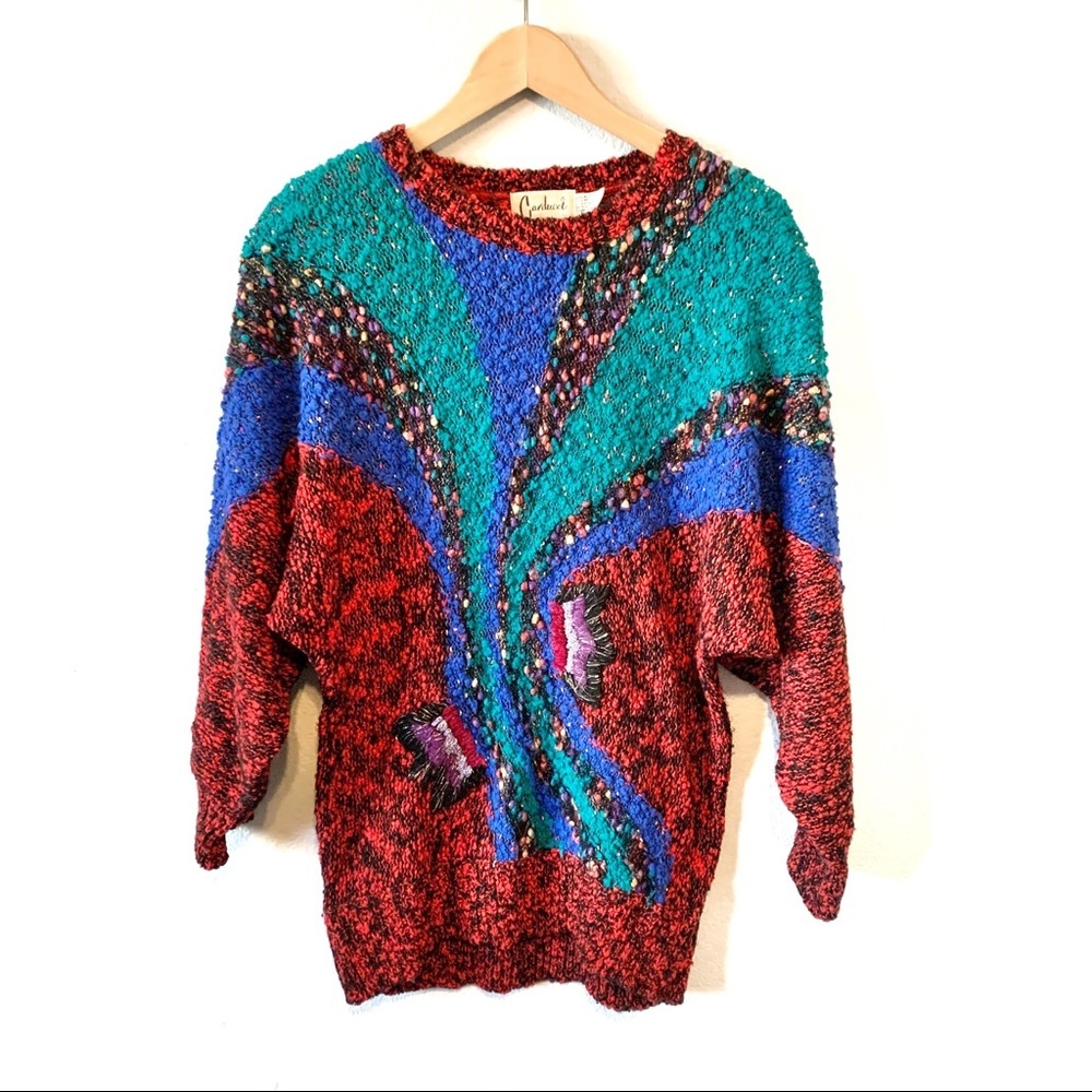 Vintage Carducci Abstract Boucle Sweater